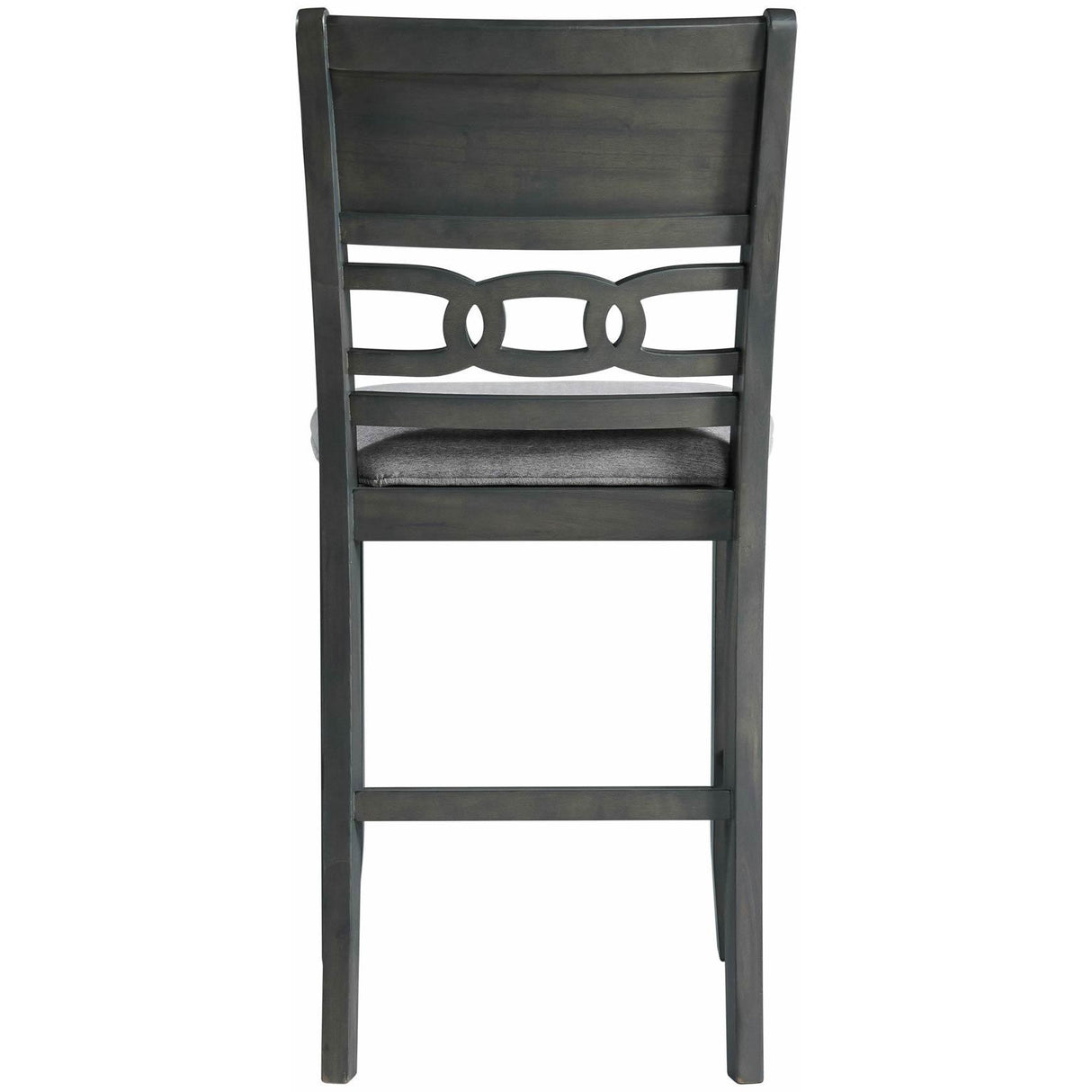 Elements International Amherst Counter Side Chair W/Fabric Cushion Grey Finish IMAGE 4