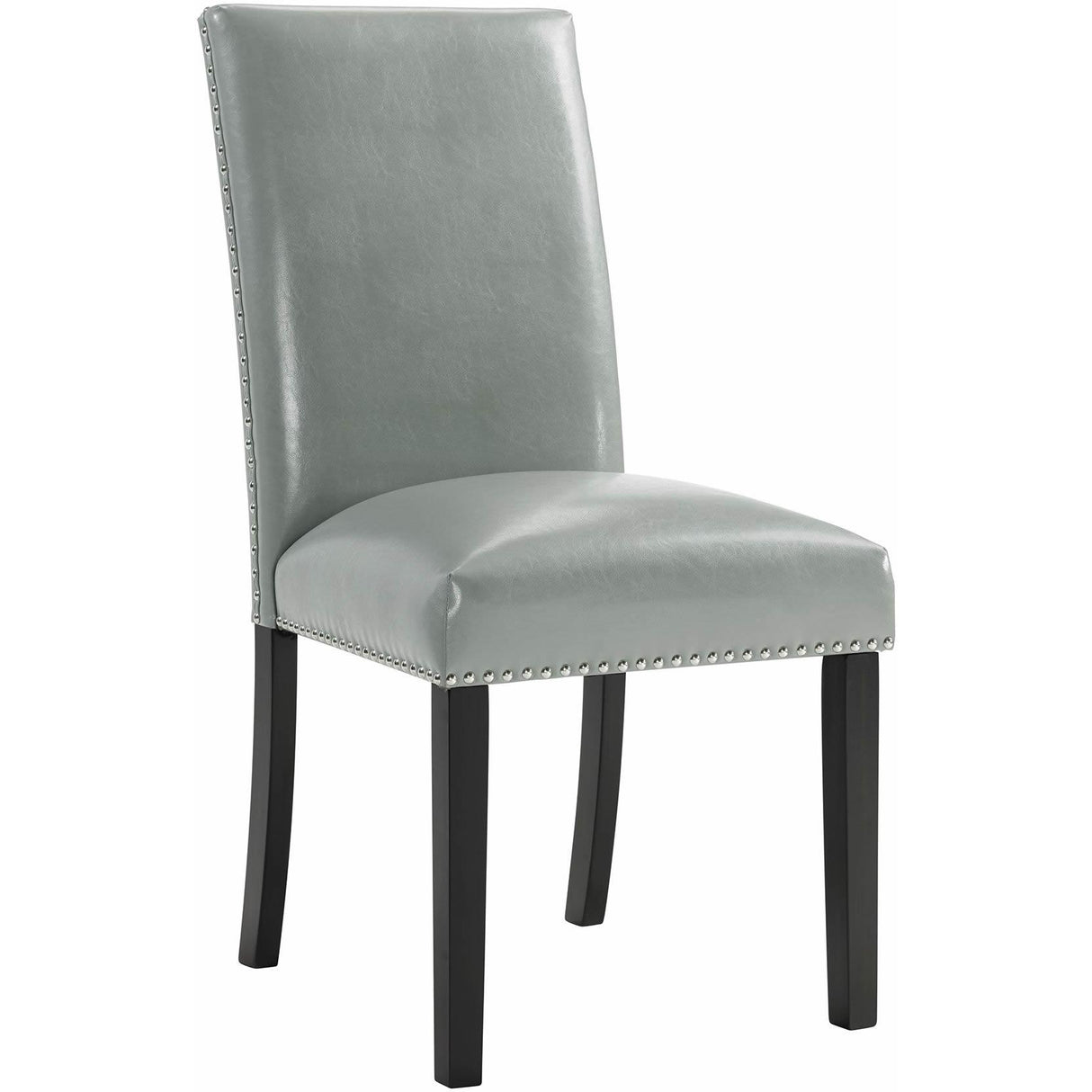 Elements International Meridian Dining Side Chair Grey IMAGE 1