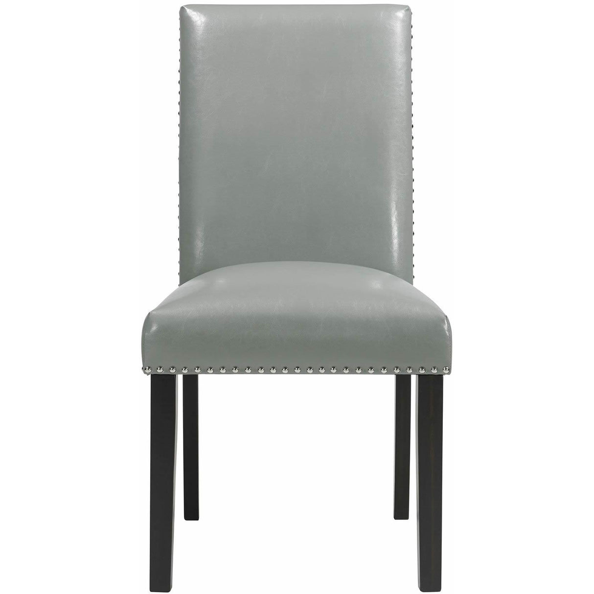 Elements International Meridian Dining Side Chair Grey IMAGE 2