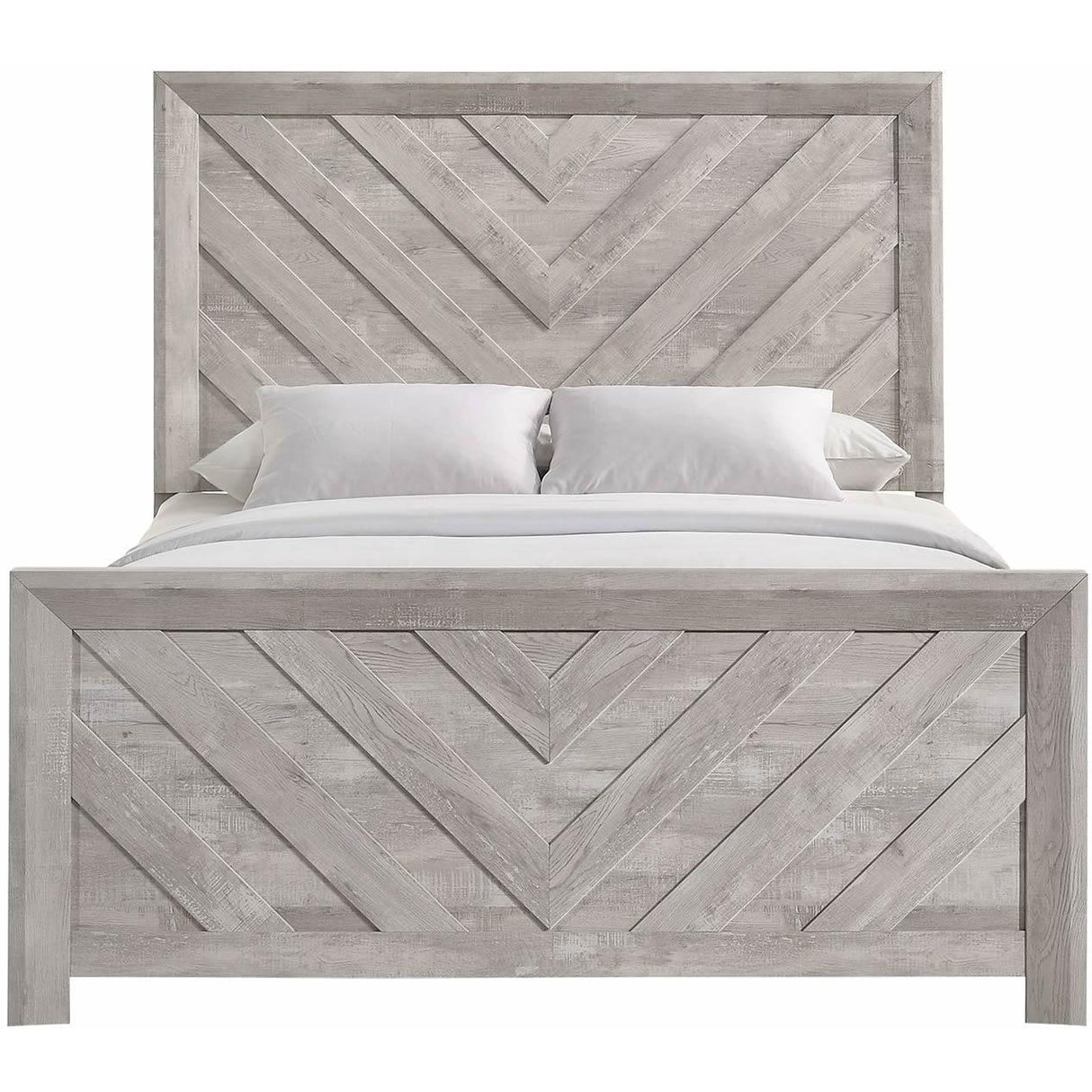 Elements International Ellen EL700QB Queen Bed - White IMAGE 2