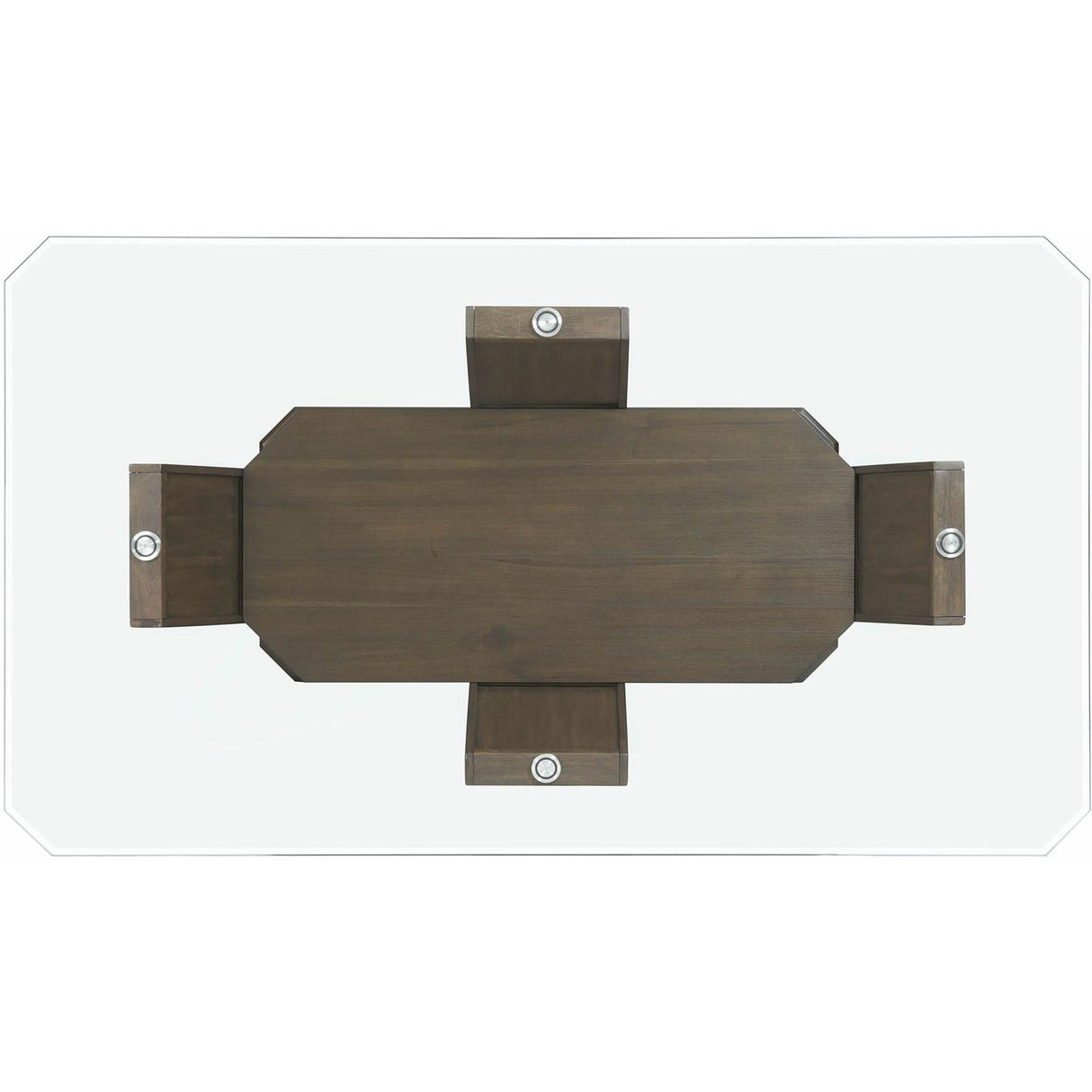 Elements International Dapper Rectangular Standard Dining Table IMAGE 4