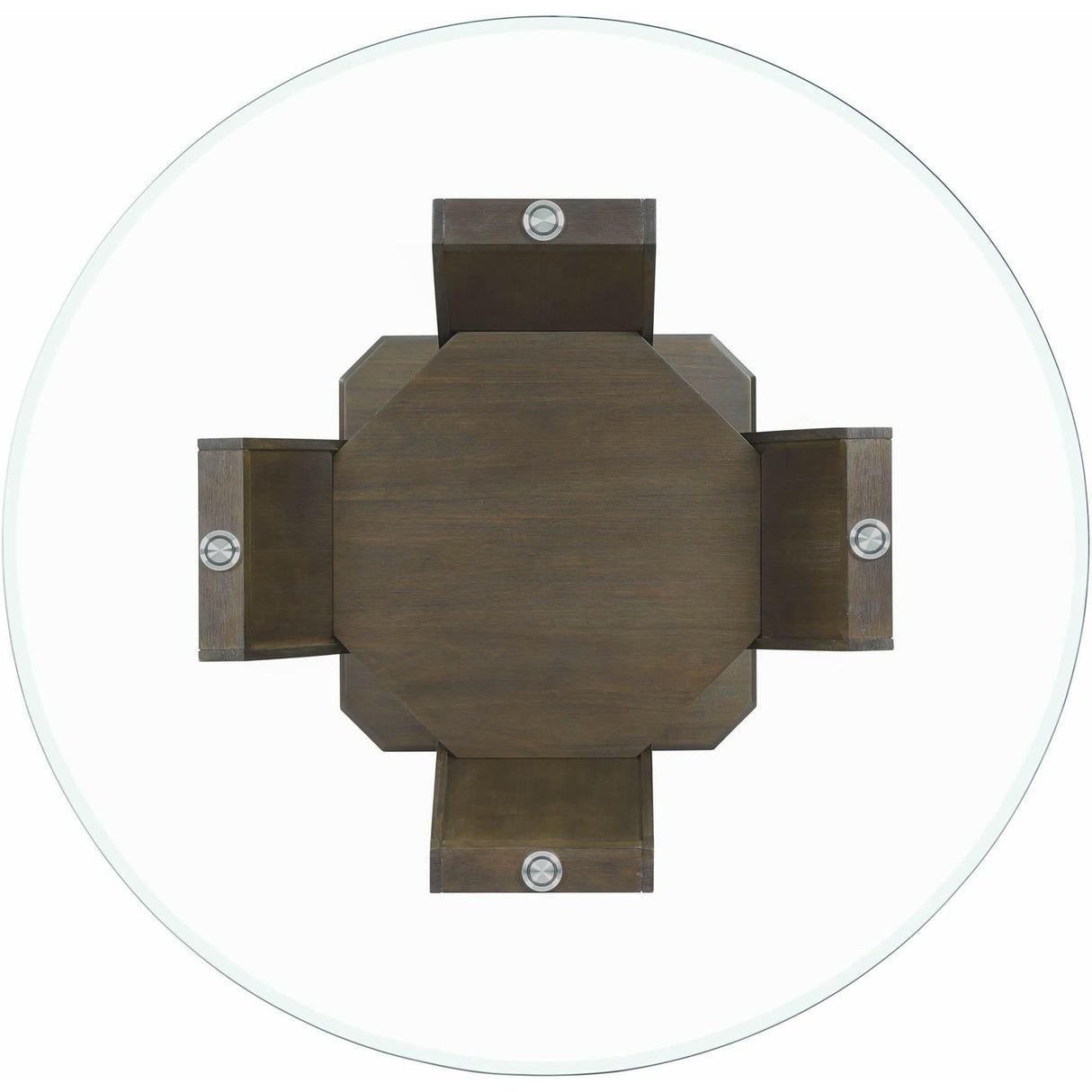 Elements International Dapper Round Dining Table IMAGE 3