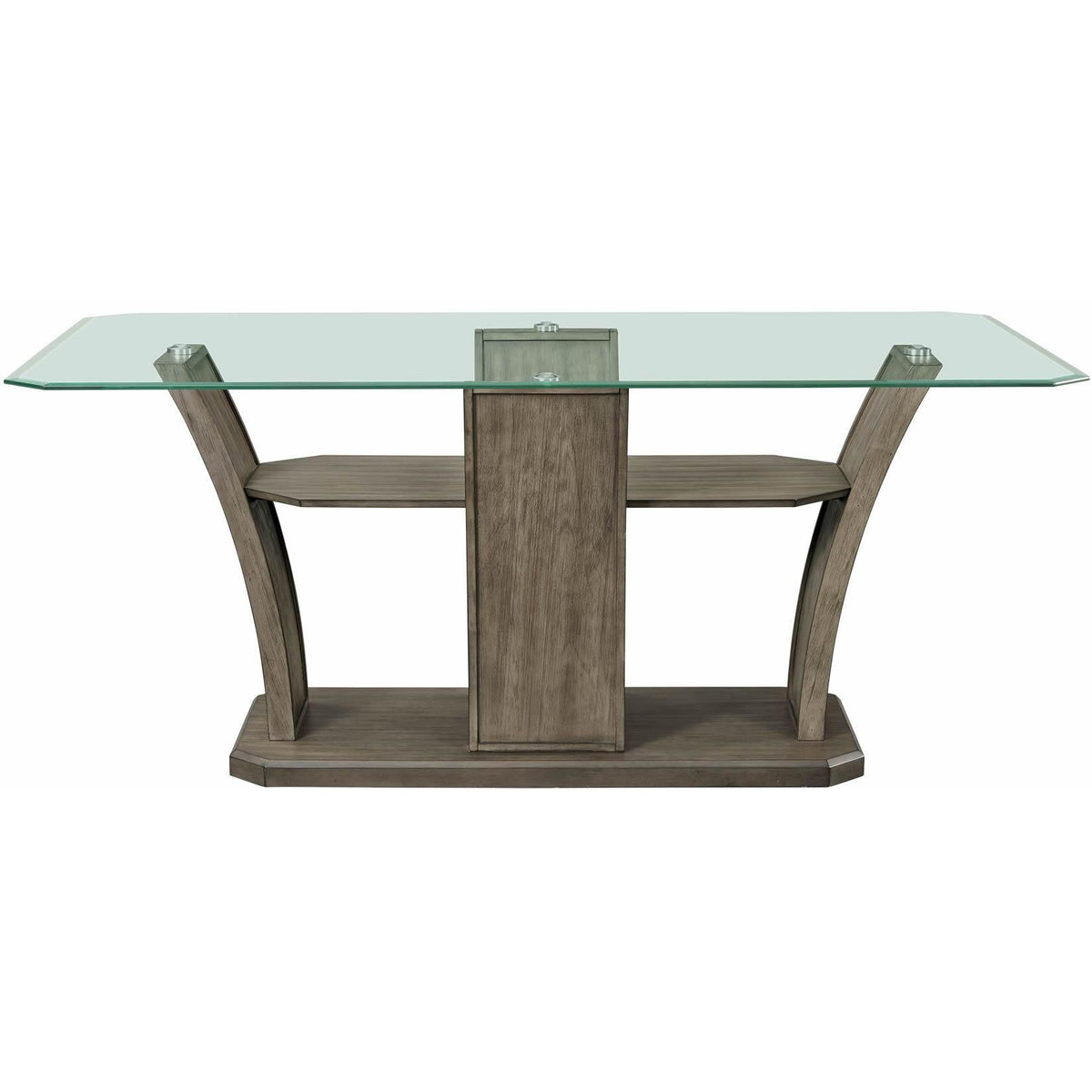 Elements International Dapper Grey Rectangular Counter Table IMAGE 2