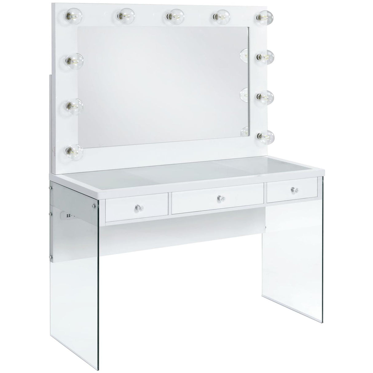 Elements International Jacey Complete Vanity with Lightbulbs IMAGE 1