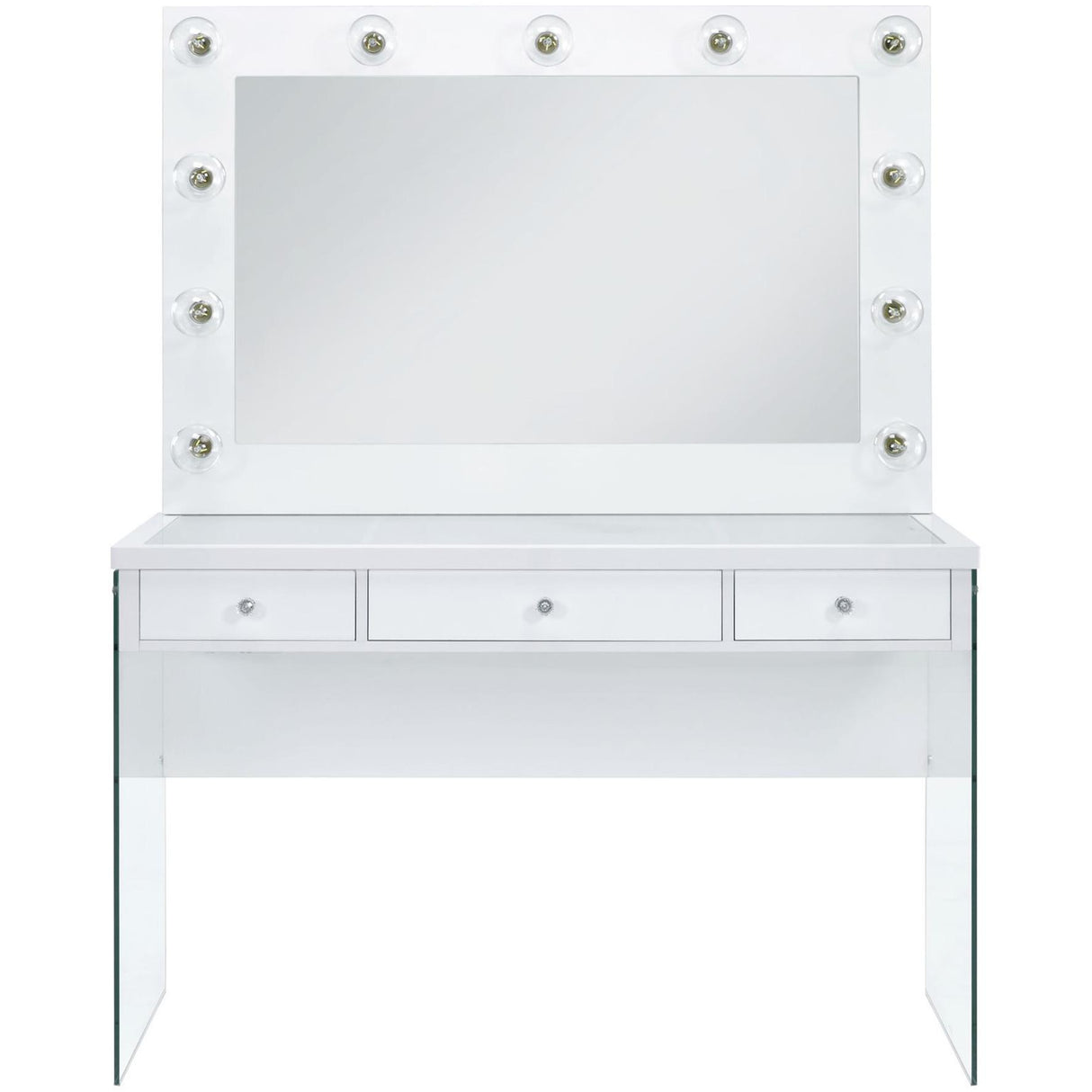 Elements International Jacey Complete Vanity with Lightbulbs IMAGE 2