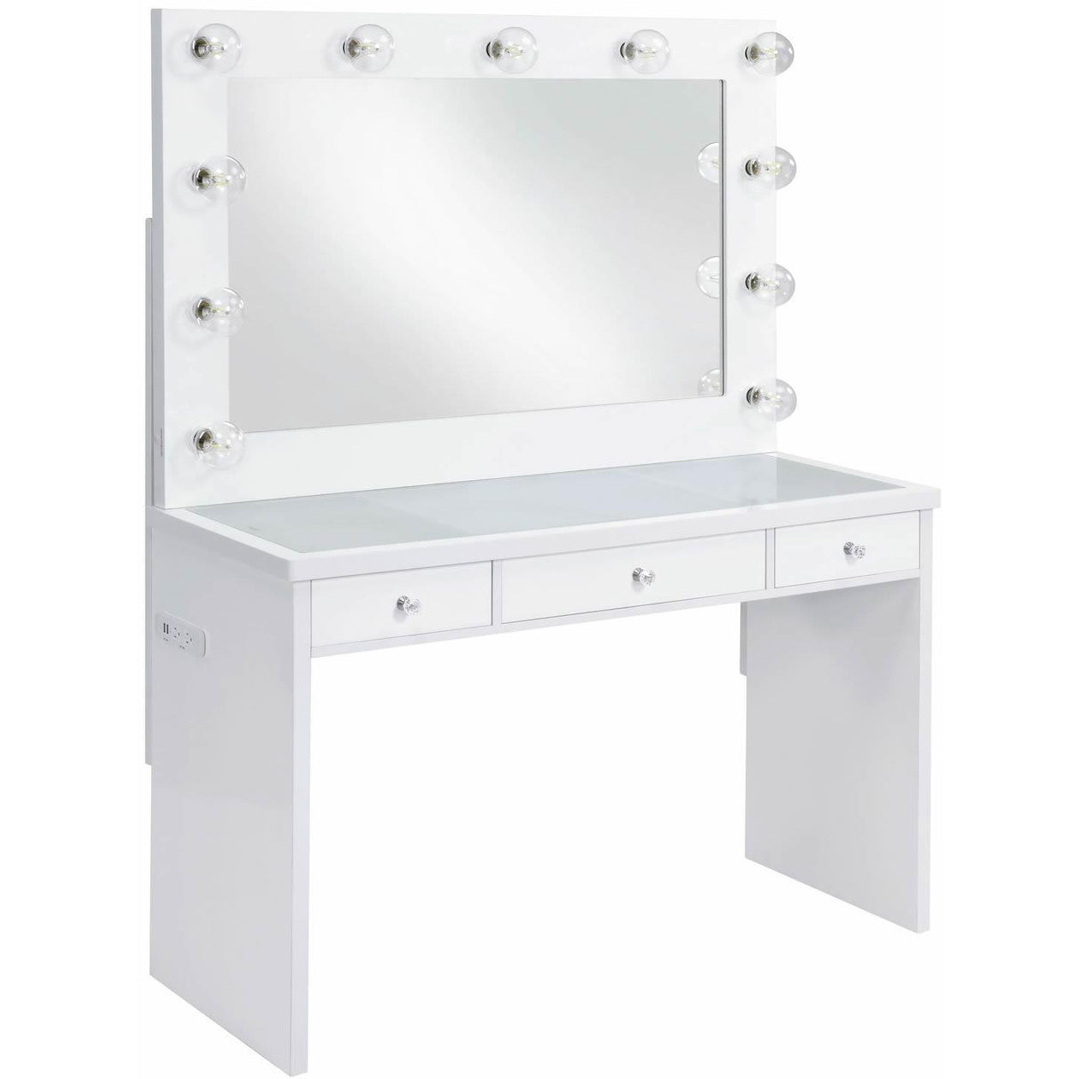 Elements International Ariana Complete Vanity with Lightbulbs IMAGE 1