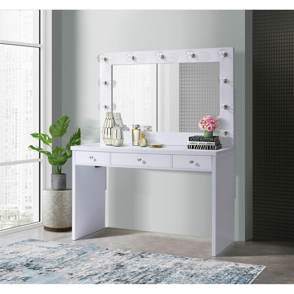 Elements International Ariana Complete Vanity with Lightbulbs IMAGE 11