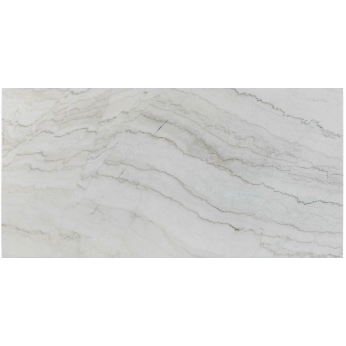 Elements International Lakeview White Marble Standard Height Rectangular Dining Table IMAGE 4