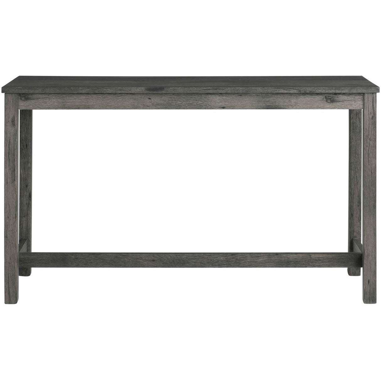 Elements International Oak Lawn Charcoal Grey Bar Table Single Pack (Table + 3 Grey Fabric Stools) IMAGE 4