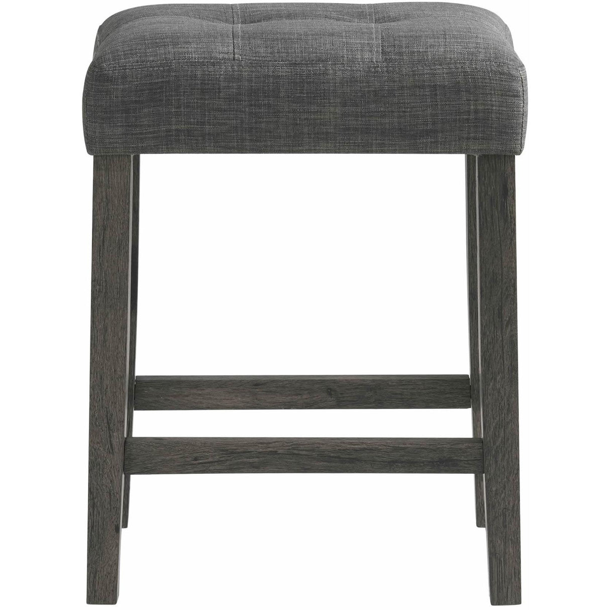 Elements International Oak Lawn Charcoal Grey Bar Table Single Pack (Table + 3 Grey Fabric Stools) IMAGE 9