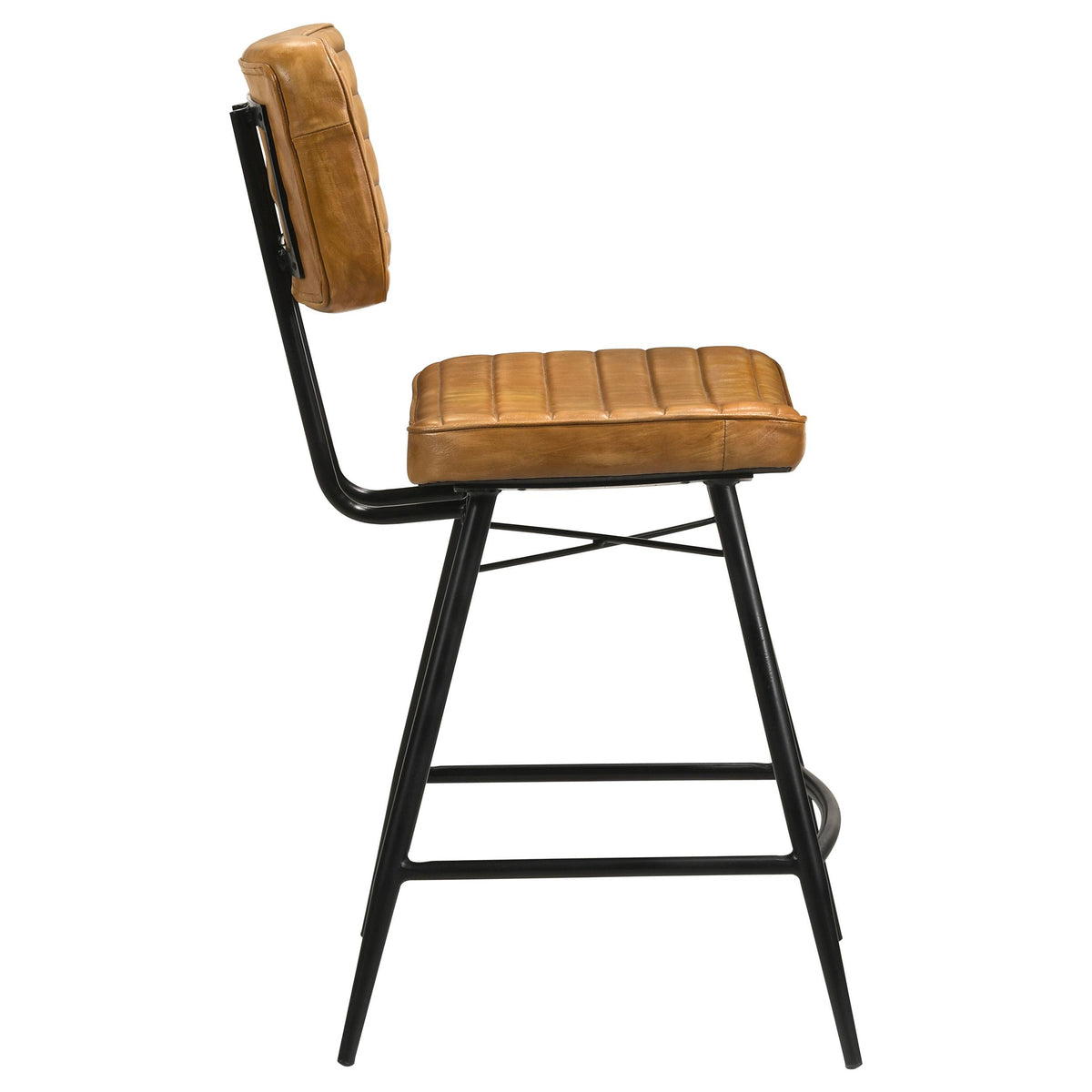 Coaster Furniture Partridge 110649 Leather Counter Chair - Antique Camel IMAGE 7
