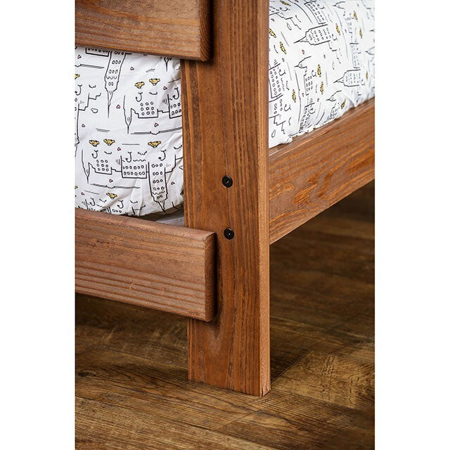 Furniture of America Arlette AM-BK100-BED-SLAT Twin/Twin Bunk Bed IMAGE 2