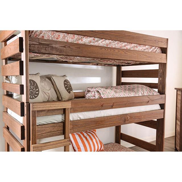 Furniture of America Pollyanna AM-BK500-BED-SLAT Twin Triple Decker Bed IMAGE 3