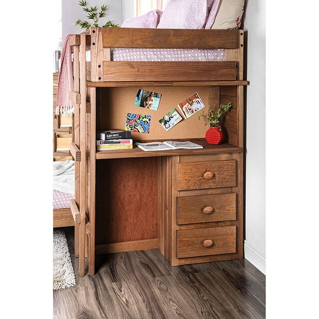 Furniture of America Beckford AM-BK600-BED-SLAT Twin/Twin Loft Bed IMAGE 5