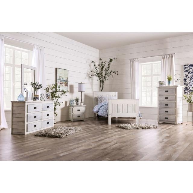 Furniture of America Rockwall AM7973WH-Q-BED Queen Bed IMAGE 3