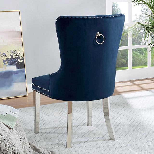 Furniture of America Jewett CM-AC261NV-2PK Wingback Chair (2/CTN) IMAGE 2