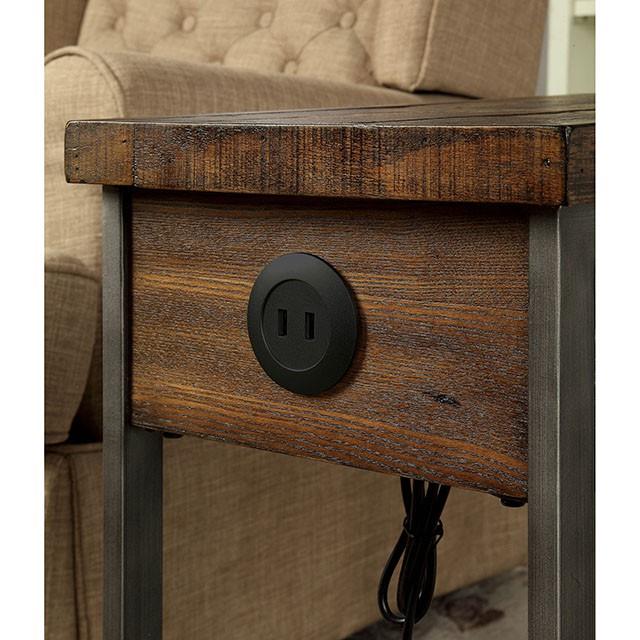 Furniture of America Brick Attic CM-AC286 Side Table IMAGE 3