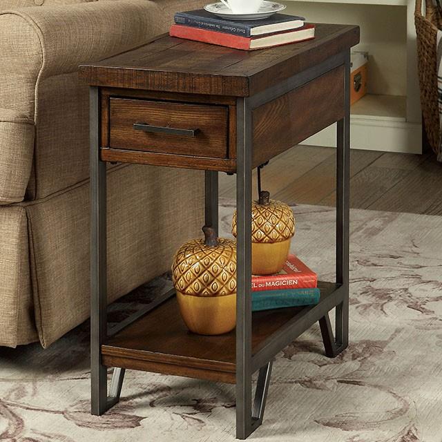 Furniture of America Brick Attic CM-AC286 Side Table IMAGE 5