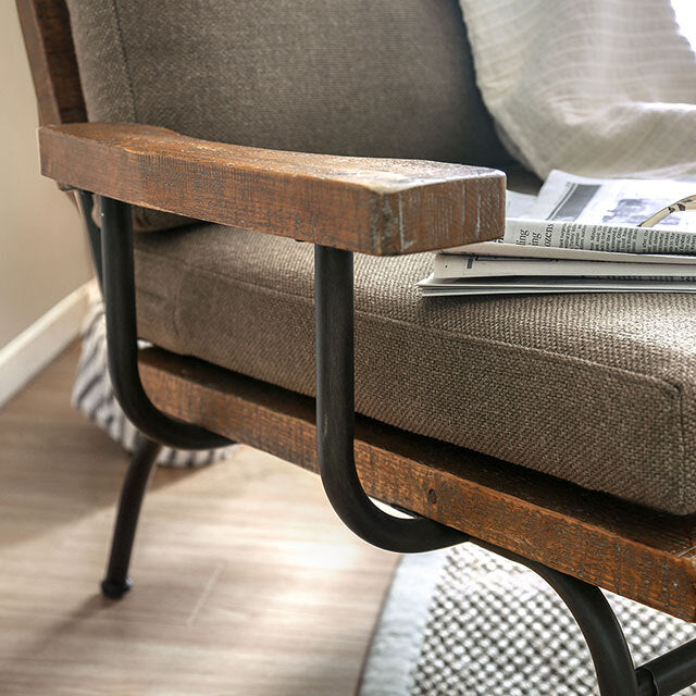 Furniture of America Santiago Stationary Fabric Accent Chair CM-AC6077 IMAGE 2