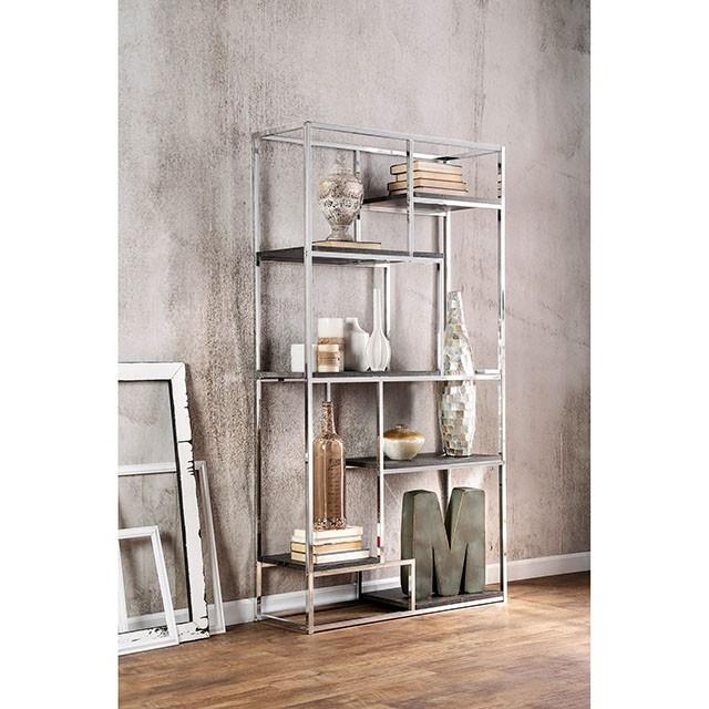Furniture of America Elvira CM-AC6264CRM Display Shelf IMAGE 2