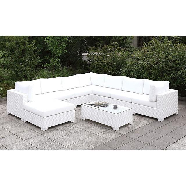 Furniture of America Somani CM-OS2128WH-N Small Ottoman IMAGE 2