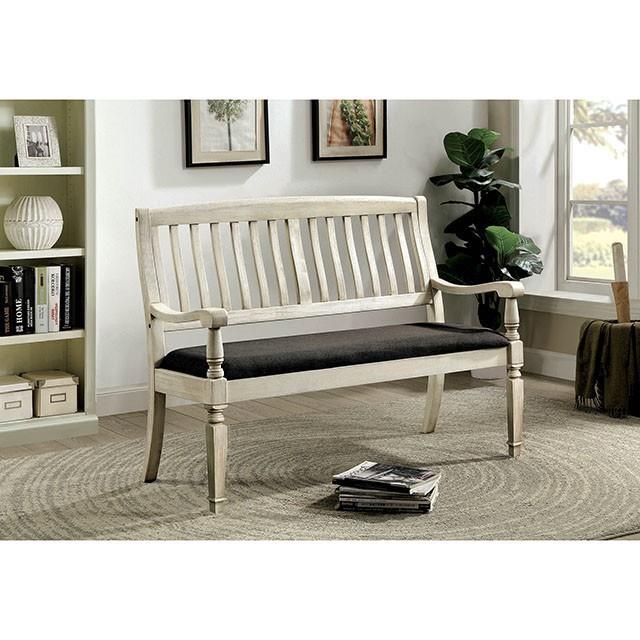 Furniture of America Georgia CM3089LV Love Seat Bench IMAGE 1