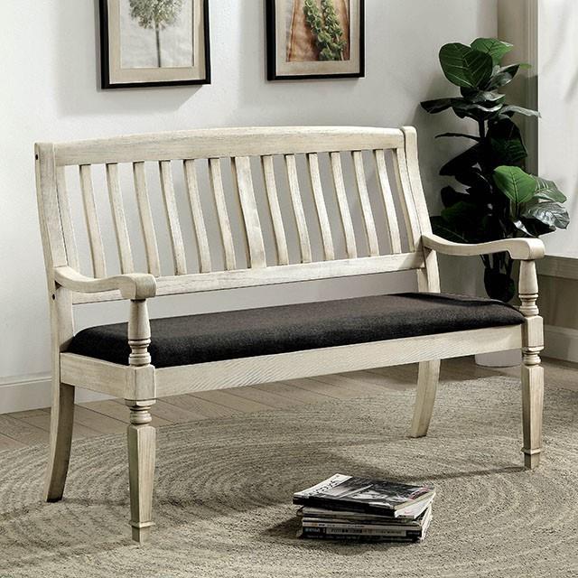 Furniture of America Georgia CM3089LV Love Seat Bench IMAGE 2