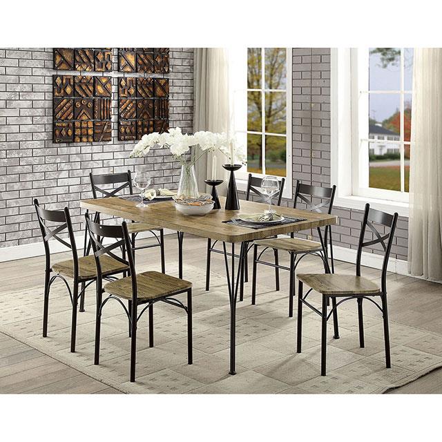 Furniture of America Banbury CM3279T-60-7PK 7 Pc. Dining Table Set IMAGE 1