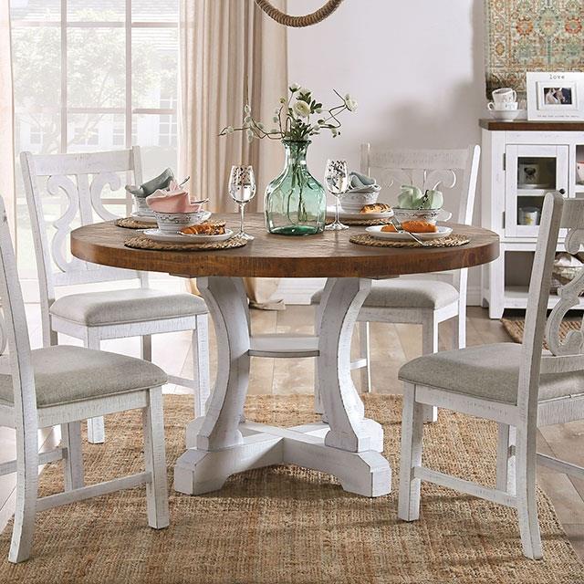 Furniture of America Auletta CM3417RT Round Table IMAGE 1