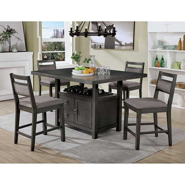Furniture of America Vicky Counter Height Dining Table CM3794PT-TABLE IMAGE 3