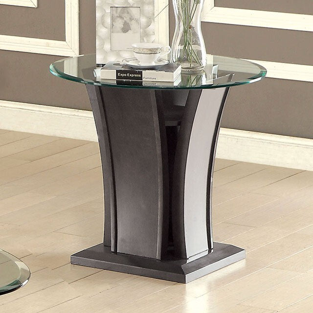 Furniture of America Manhattan End Table CM4104GY-E-PK IMAGE 2