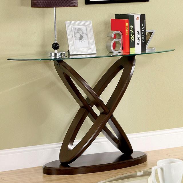 Furniture of America Atwood CM4401S Oval Sofa Table IMAGE 1