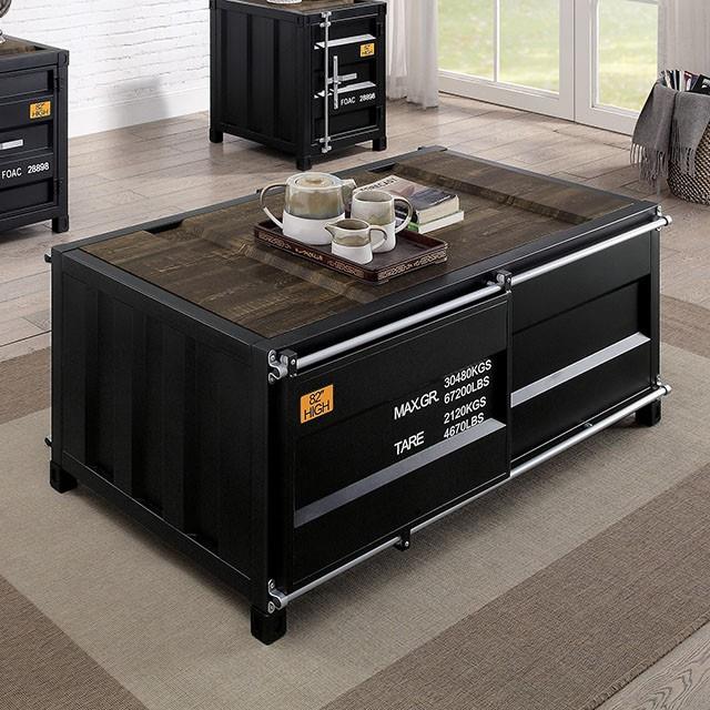 Furniture of America Dicargo Coffee Table CM4789BK-C IMAGE 1