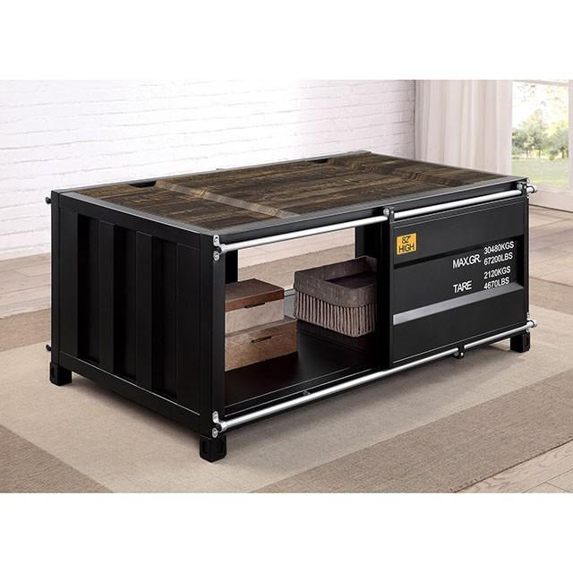 Furniture of America Dicargo Coffee Table CM4789BK-C IMAGE 4