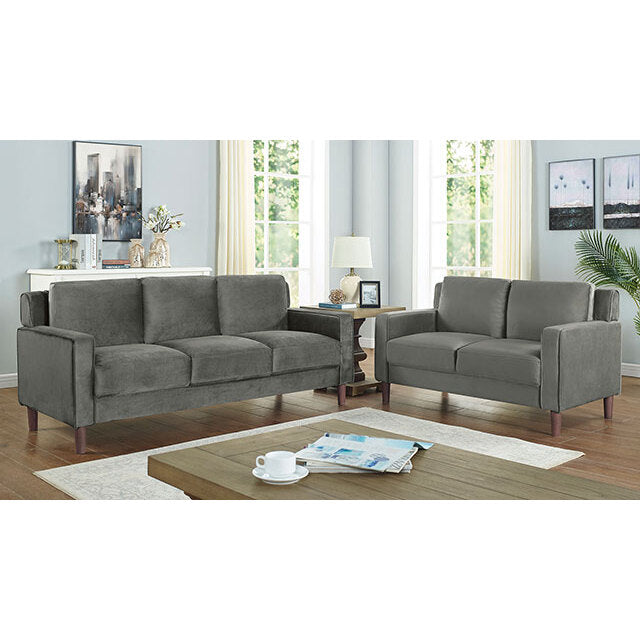 Furniture of America Brandi Stationary Fabric Sofa CM6064GY-SF IMAGE 2