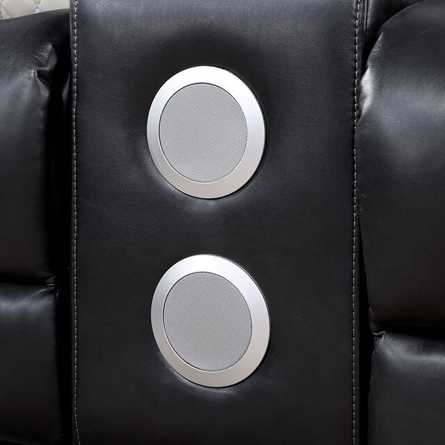 Furniture of America Leipzig Power Reclining Leatherette Loveseat CM6080-LV-PM IMAGE 4
