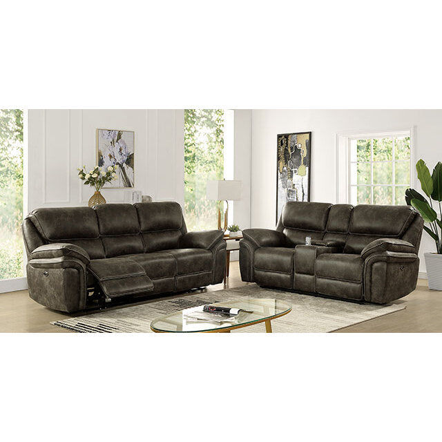 Furniture of America Tredegar CM6083-LV-PM Power Loveseat IMAGE 2