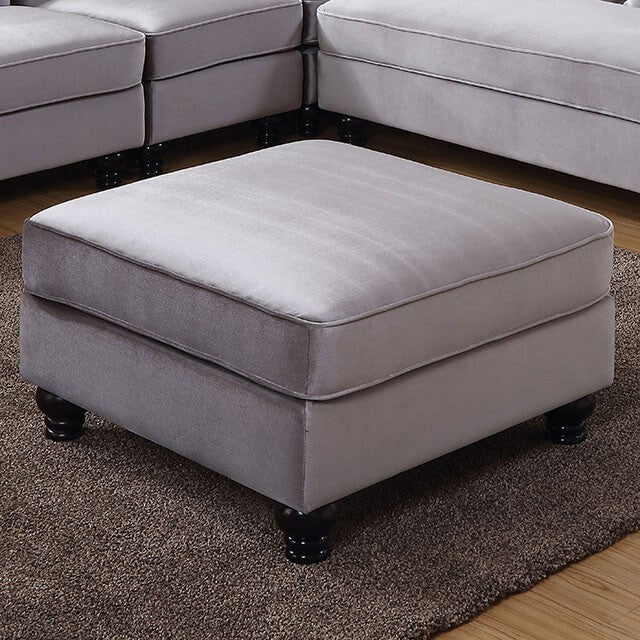 Furniture of America Jolanda CM6158GY-OT Ottoman IMAGE 1