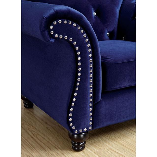 Furniture of America Jolanda CM6159BL-CH-VN Chair IMAGE 3