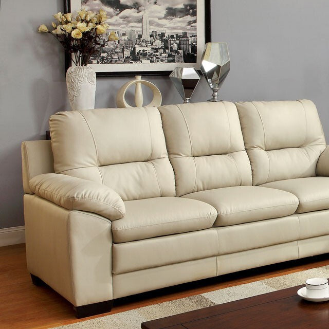 Furniture of America Parma Stationary Leather Look Sofa CM6324IV-SF IMAGE 2