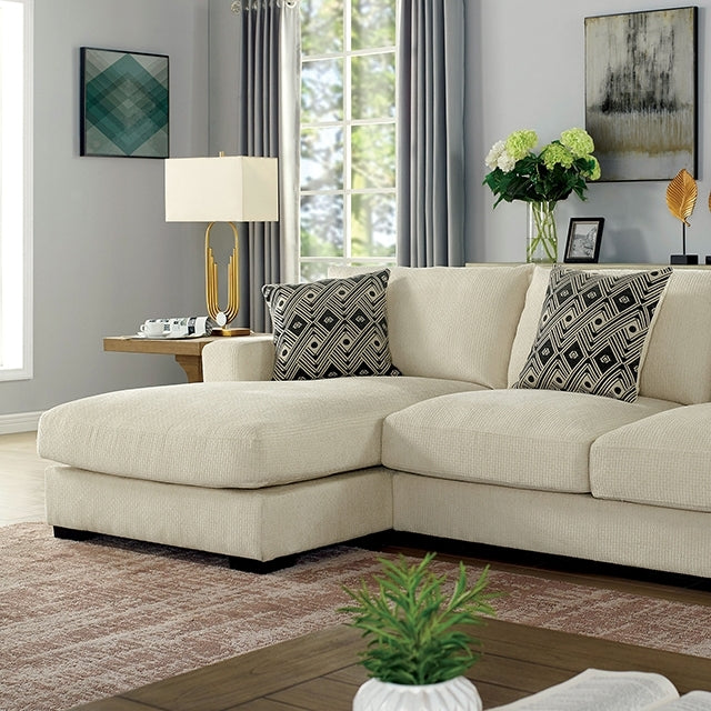 Furniture of America Kaylee Fabric Sectional CM6587BG-SECT-L IMAGE 1