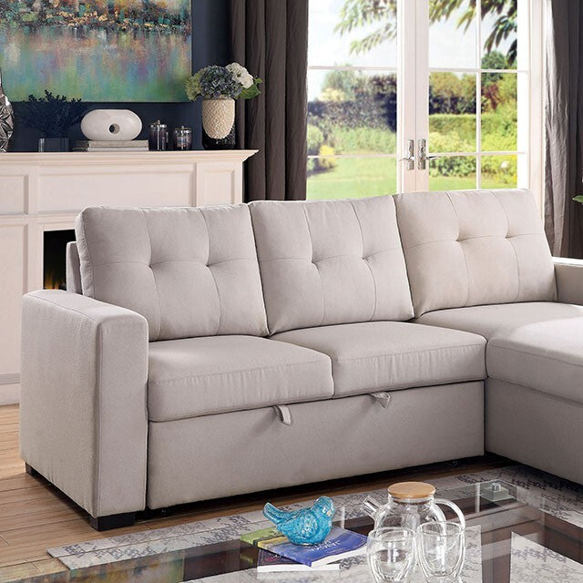 Furniture of America Jacob Fabric Sectional CM6985LG-SECT IMAGE 1