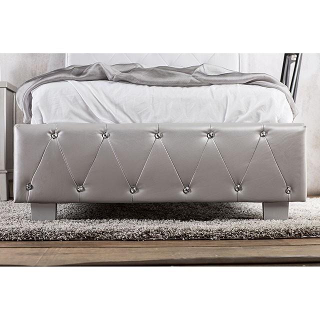 Furniture of America Juilliard California King Upholstered Platform Bed CM7056SV-CK-BED-VN IMAGE 6