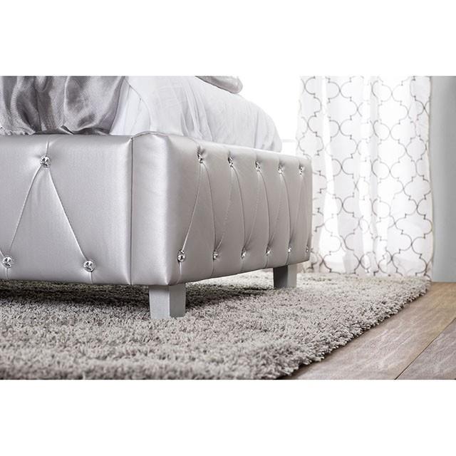 Furniture of America Juilliard California King Upholstered Platform Bed CM7056SV-CK-BED-VN IMAGE 8