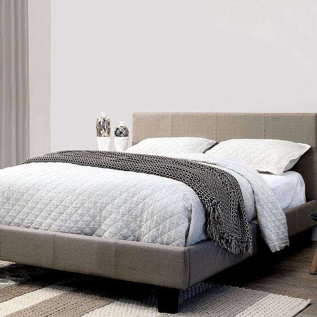 Furniture of America Sims CM7078GY-CK-BED-VN Cal.King Bed IMAGE 1