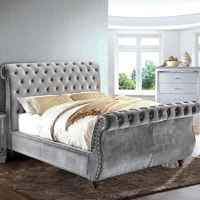 Furniture of America Noella King Bed CM7128GY-EK-BED-VN IMAGE 1