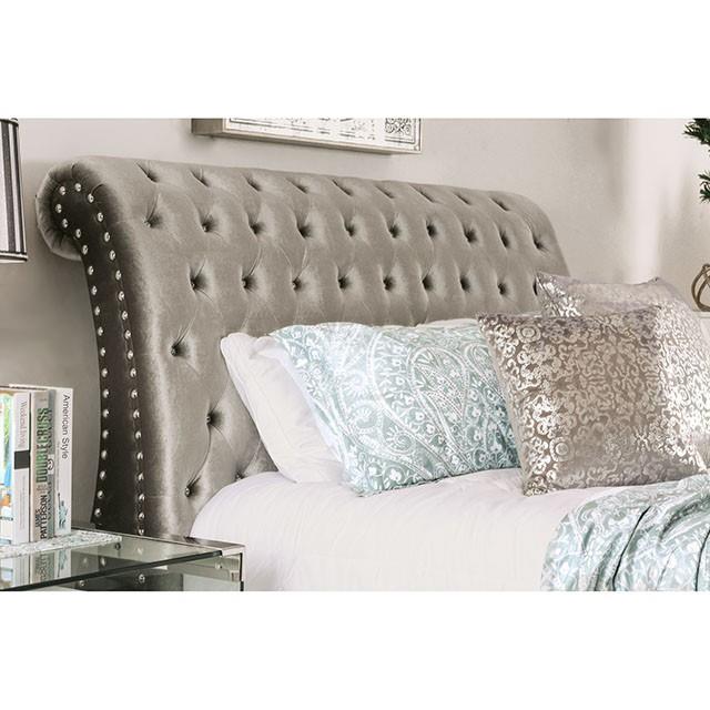 Furniture of America Noella CM7128GY-Q-BED-VN Queen Bed, Gray IMAGE 3