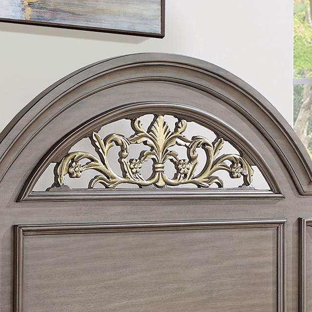 Furniture of America Syracuse CM7129GY-CK-BED Cal.King Bed IMAGE 3