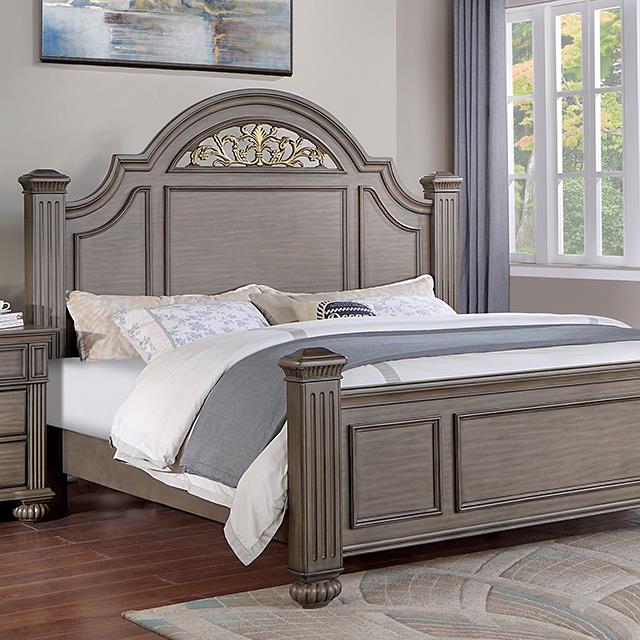 Furniture of America Syracuse CM7129GY-EK-BED E.King Bed IMAGE 1