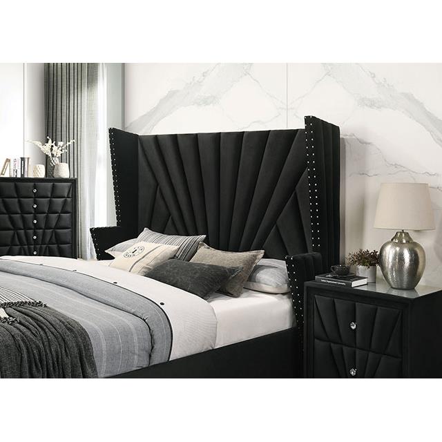 Furniture of America Carissa CM7164BK-EK-BED E.King Bed IMAGE 3